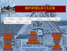 Tablet Screenshot of binfieldclub.com